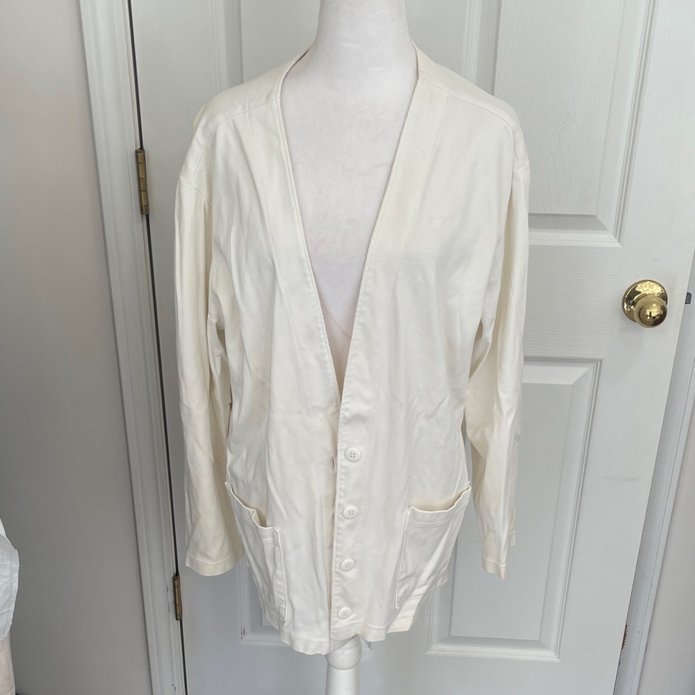 Lands' End Women's Cream Blazer